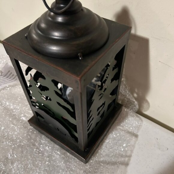 Lodge Forest metal Lantern with battery Tea light - SALE - Picture 3 of 5